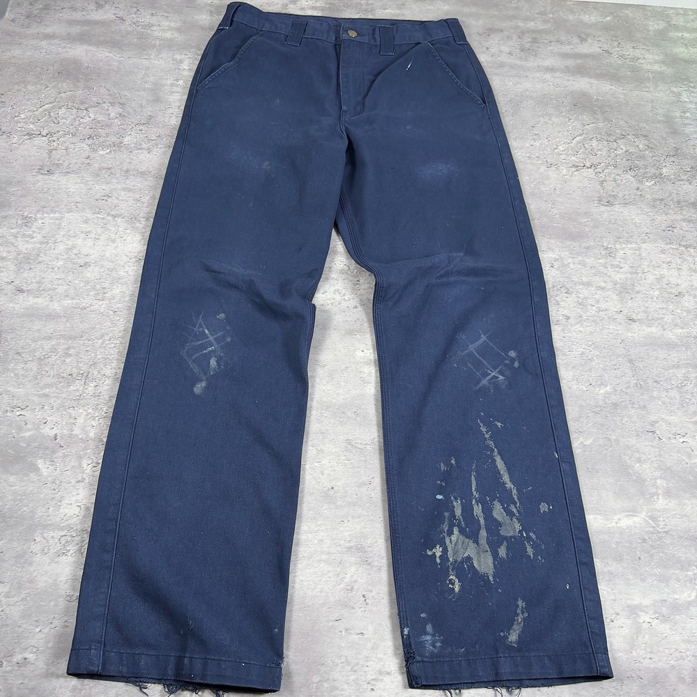 Carhartt B290 NVY Work Pants Navy Blue 32x32 Vintage